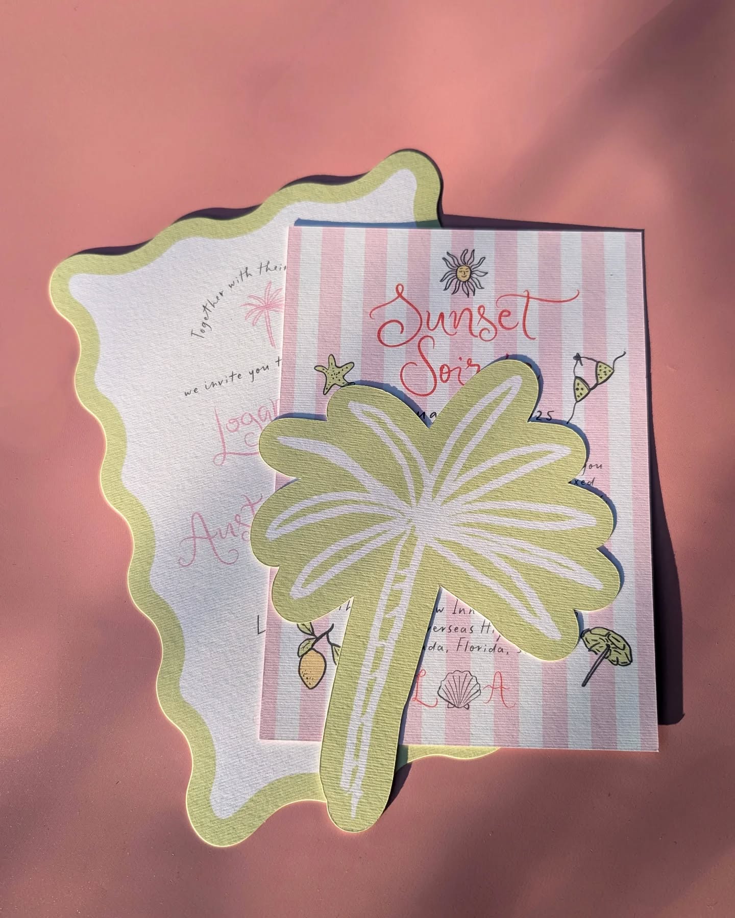 Created for lovely Logan + Austin last year, who celebrated the wedding in Florida last week - congratulations you two!
#weddinginvites