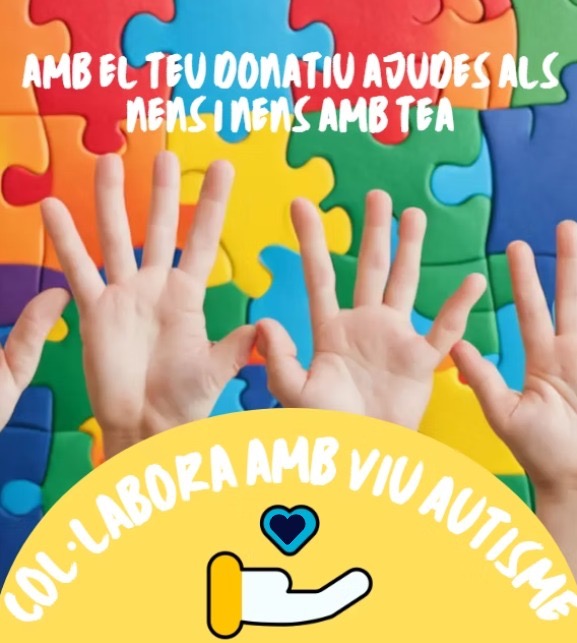 Ajuda'ns a assolir el nostre objectiu! 💙
Estem recaptant diners per marcar la diferència i ajudar la nostra causa. 🧩
Amb la teva ajuda, VIU AUTISME pot assolir aquest objectiu i continuar la important feina per a la qual es va crear aquesta campanya. 💰
❓com fer-ho? 1️⃣ ves a la info del compte de viu autisme ⬆ i prem LINKTREE 2️⃣ accedeix a TU SI QUE IMPORTES- col·labora 3️⃣ fes el teu donatiu Ajuda'ns si pots. Cada donatiu compte. 😍