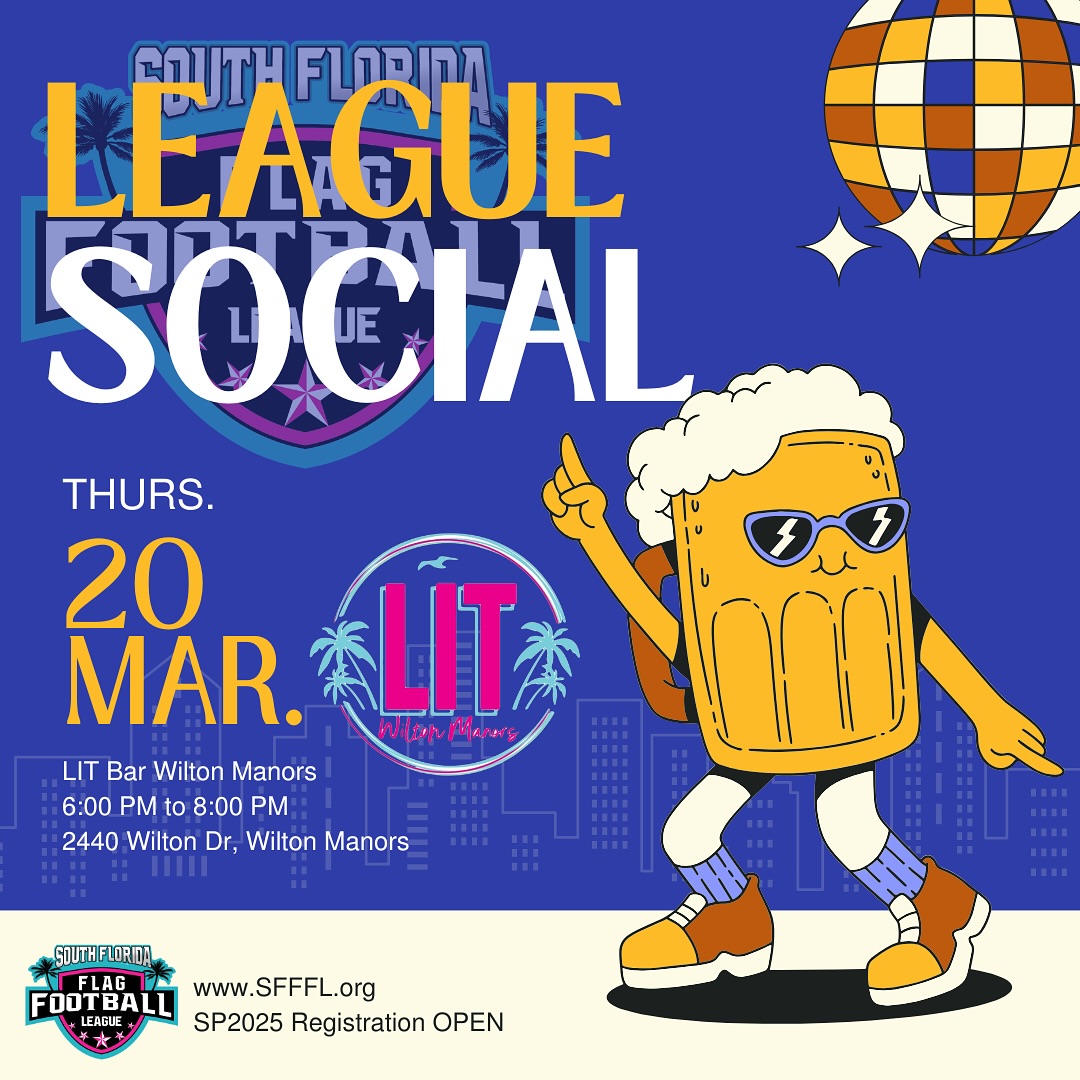 Preseason League Social this Thursday, March 20 from 6:00 to 8:00 PM! ? we cannot wait to see you all there!
#LITwm #ngffl #sfffl #happyhour #leaguesocial