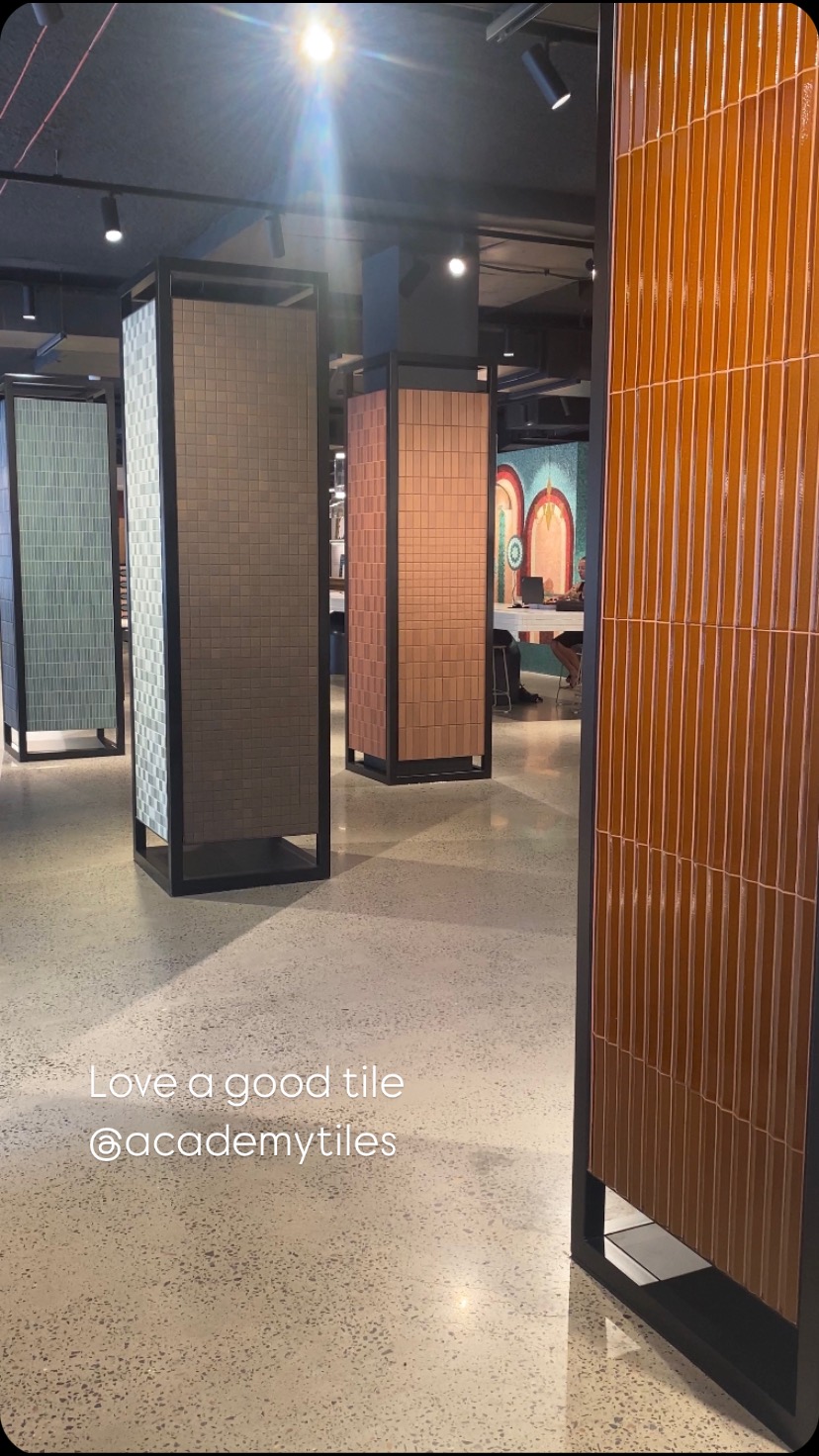 Love a good tile, and this showroom is perfection. So much goodness - colour, pattern, texture.