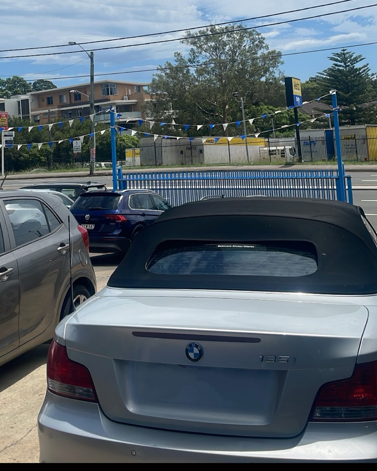 BMW 135i Convertible Rear Glass