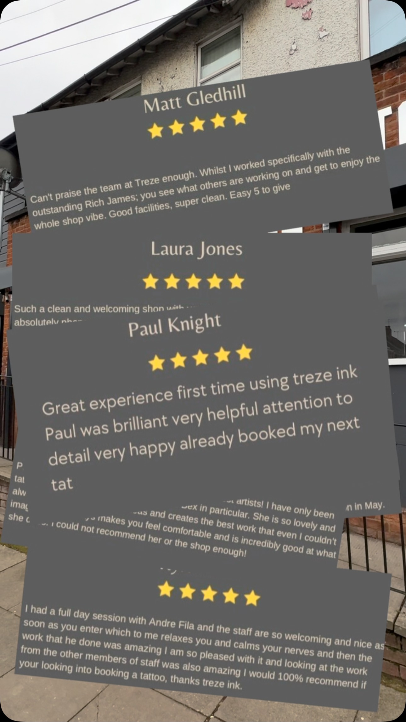 The reviews don’t lie, it’s not just tattoos; it’s an experience!
Book Now ⬇️
07879 895656
#tattoos #tattooed #tattooist #besttattoo #besttattooartist #tattooexperience #braziltattoo #coventrytattoos #westmidlandstattooartist #uktattoos