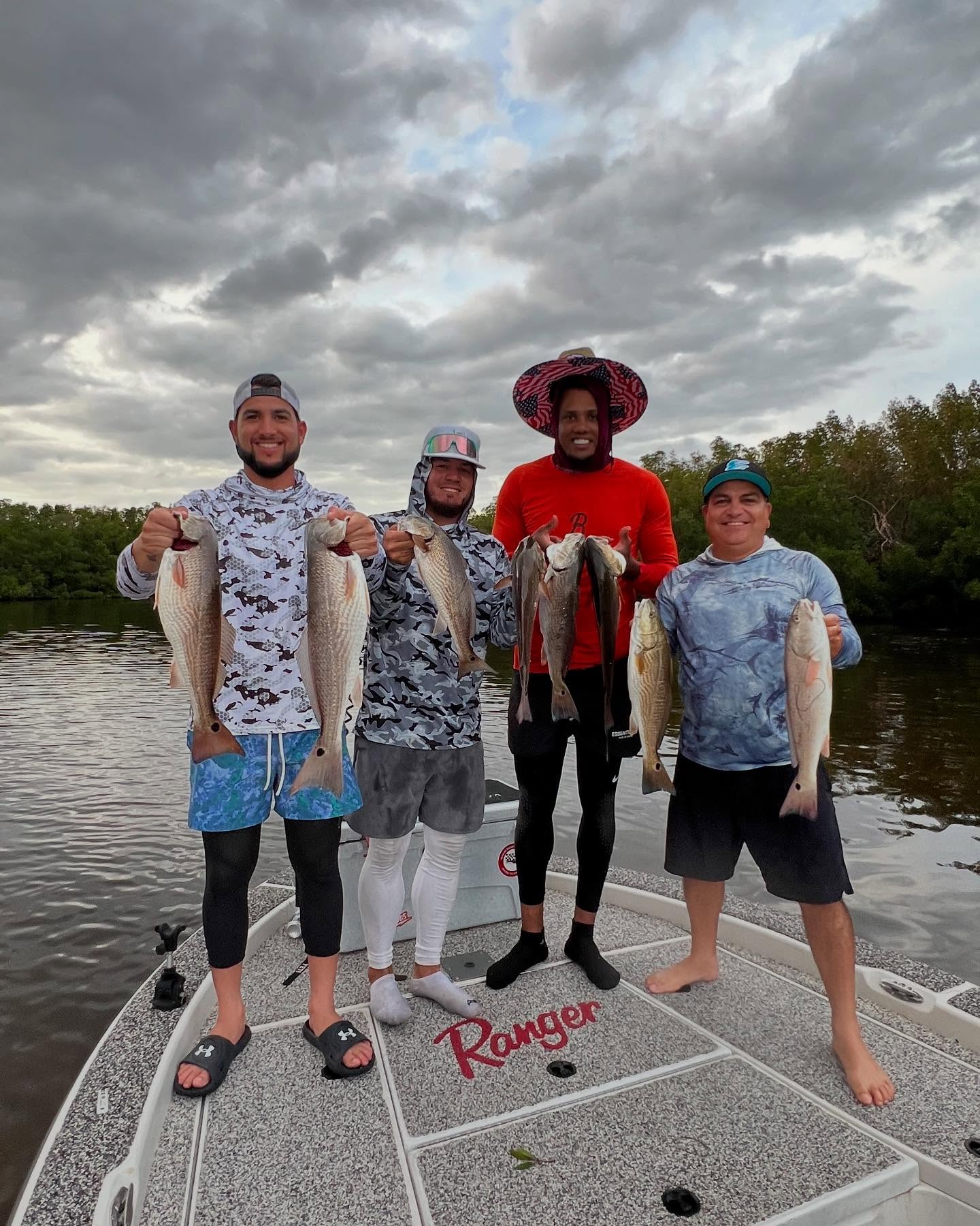 Goodluck this season boys! Look forward to catching some fish in the fall! @_cioperez_ @yennier_cano @jose_pupo10 @elitefuegopitchinglab