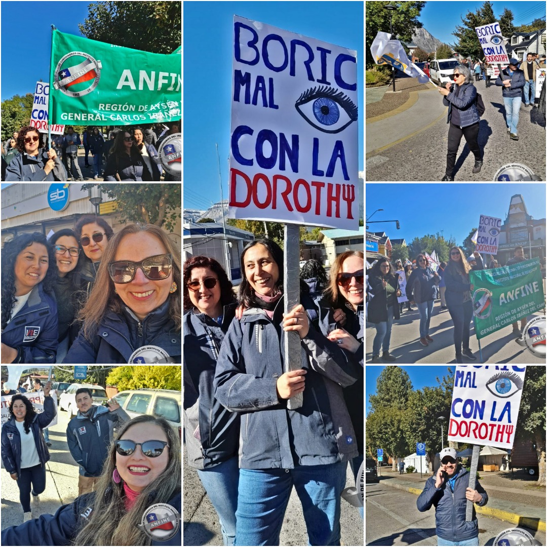 💪*ANFINE AYSÉN EN MASIVA MARCHA POR PARO ACTIVO ANEF*
👉 LINK NOTICIA: www.anfine.cl
Este 3 de abril, en el marco del Paro Nacional Activo convocado por la CUT y la ANEF, como ANFINE AYSÉN marchamos por las calles de nuestra ciudad, para exigir al Gobierno que cumpla sus compromisos con las y los trabajadores del país. Continuaremos luchando por Trabajo Decente, por más y mejores derechos para la clase trabajadora. Destacamos que hubo una importante adhesión de las y los trabajadores de la región.