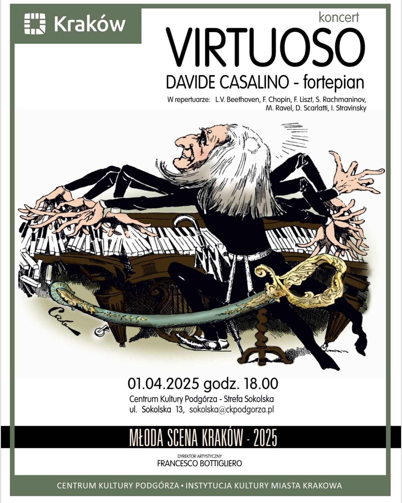 Concerto pianistico presso il meraviglioso Centrum Kultury Podgórza di Cracovia 🎹🇵🇱
@bottigliero.francesco
@iic_cracovia
@ckpodgorza