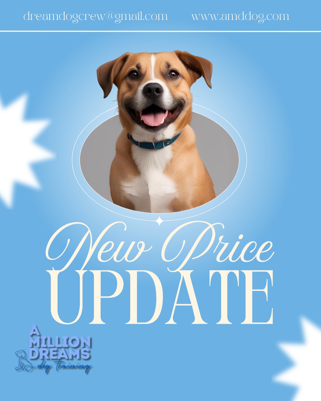 Big changes coming May 1st! ⭐️
My private training rates will increase from $150 to $175/hour, and package prices will adjust accordingly.
This change reflects both rising demand and the experience, education, and results I continue to bring to my clients across Northern Virginia. If you’ve been thinking about starting training, now is the time to lock in the lower rate!
I offer:
- Individual sessions
- 5-session packages (10% off)
- 10-session packages (15% off)
- Free virtual consultations to get to know each other before booking
And most importantly—Recently rescued dogs (adopted within the last 24 months) receive 20% off all private sessions and packages. This is more than a discount—it's a reflection of why I do this work: to help keep dogs out of shelters and in loving homes.
Let’s get your dog the training they need and the life they deserve today!
Book now via the link in my bio or DM me to schedule your free consult!
xo, steph 🫶