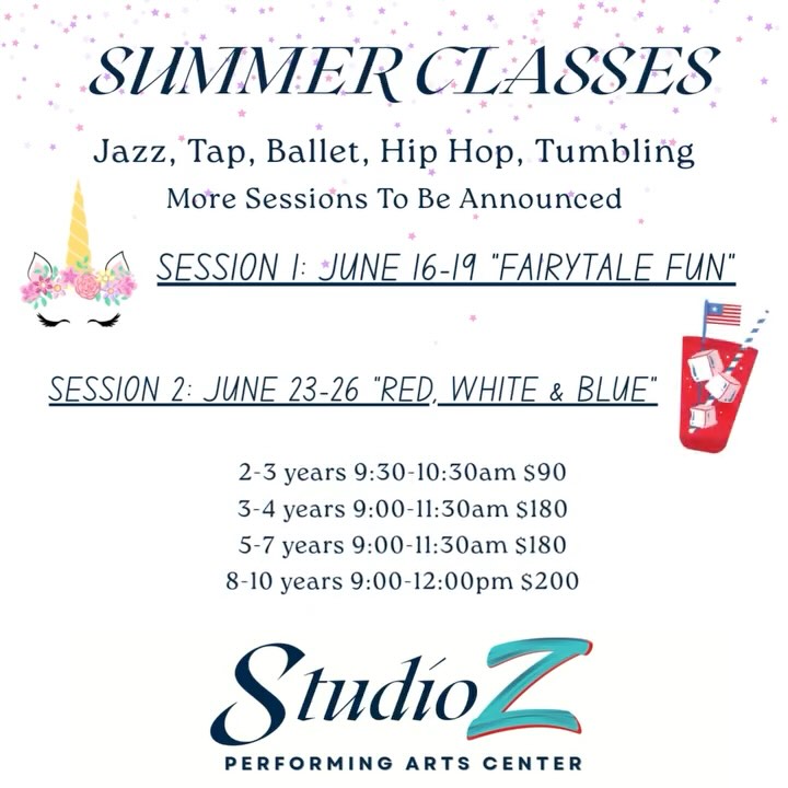 We are SOOOO excited to begin to announce some of our Summer Classes!!!
?
These sessions are themed to help introduce the fun and excitement of dance!
?
We are looking forward to these themed sessions & there will be lots of dancing, but they can also dress up with the themes & enjoy some crafts & goodies as well!
?
?
?
.
.
.
#dance #team #teamwork #spring #summer #fit #wellness #music #goals #brightfuture #happy #friendsandfamily #win #competition #ballet #ballerina #pom #cheer #tap #contemporary #choreography #springtraining #newyear #newseason #PhoenixSuns #NBA #MLB #WNBA #summerschool #summerclasses