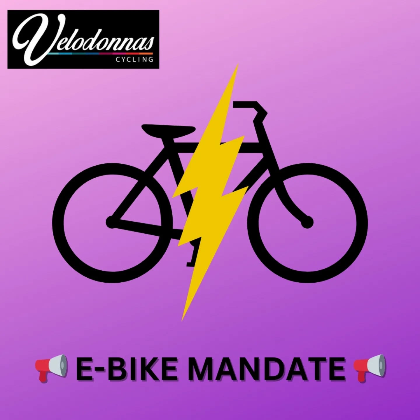 📢 VELODONNAS E-BIKE MANDATE NOTICE!
Hi everyone! Starting this spring, we've made the decision that all sanctioned club rides will now require e-bikes to ensure equal effort among all riders. If you have any questions, or would like to apply for a one-year exemption, please send us a DM. Thanks for your understanding!
Hope you're having a wonderful April 1. ✌️