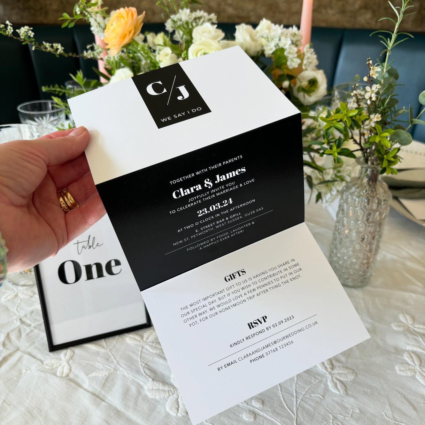 LOVE TRI-FOLD // When it comes to choosing your invitations these compact all-in-one invites are one of our favourites. Get in-touch today to start your stationery journey 💌.
Design: ‘WE DO ’ from the Studio Collection.
Venue: @estreetbarandgrill
Tablewear + linen: @carter_and_olive
Florals: @blushed_blooms
#trifoldinvitations #trifoldinvites #concertinainvitation #weddinginvites #weddingstationery #weddingstationer #iamcwdesign