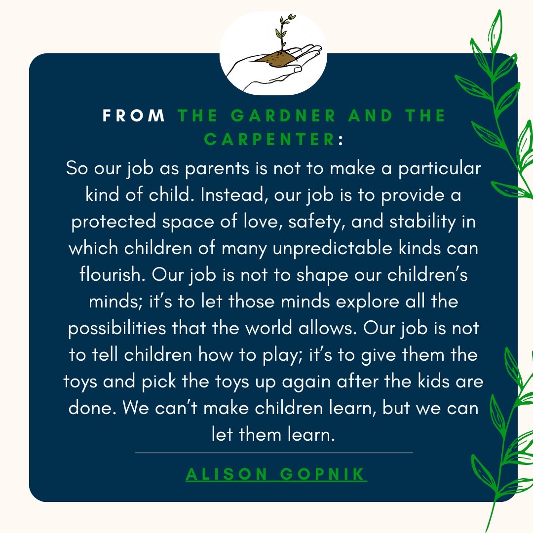 The Gardener and the Carpenter by Alison Gopnik