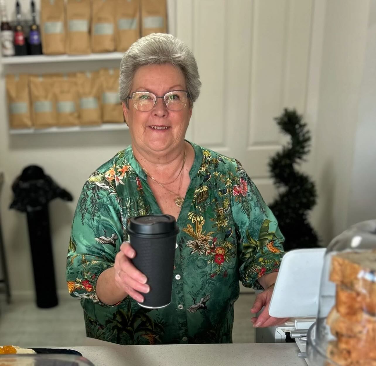 A belated birthday to our wonderful friendly barista, seller of fine fashion and amazing friend. Happy Birthday Karen you are one of a kind. ??☕️?