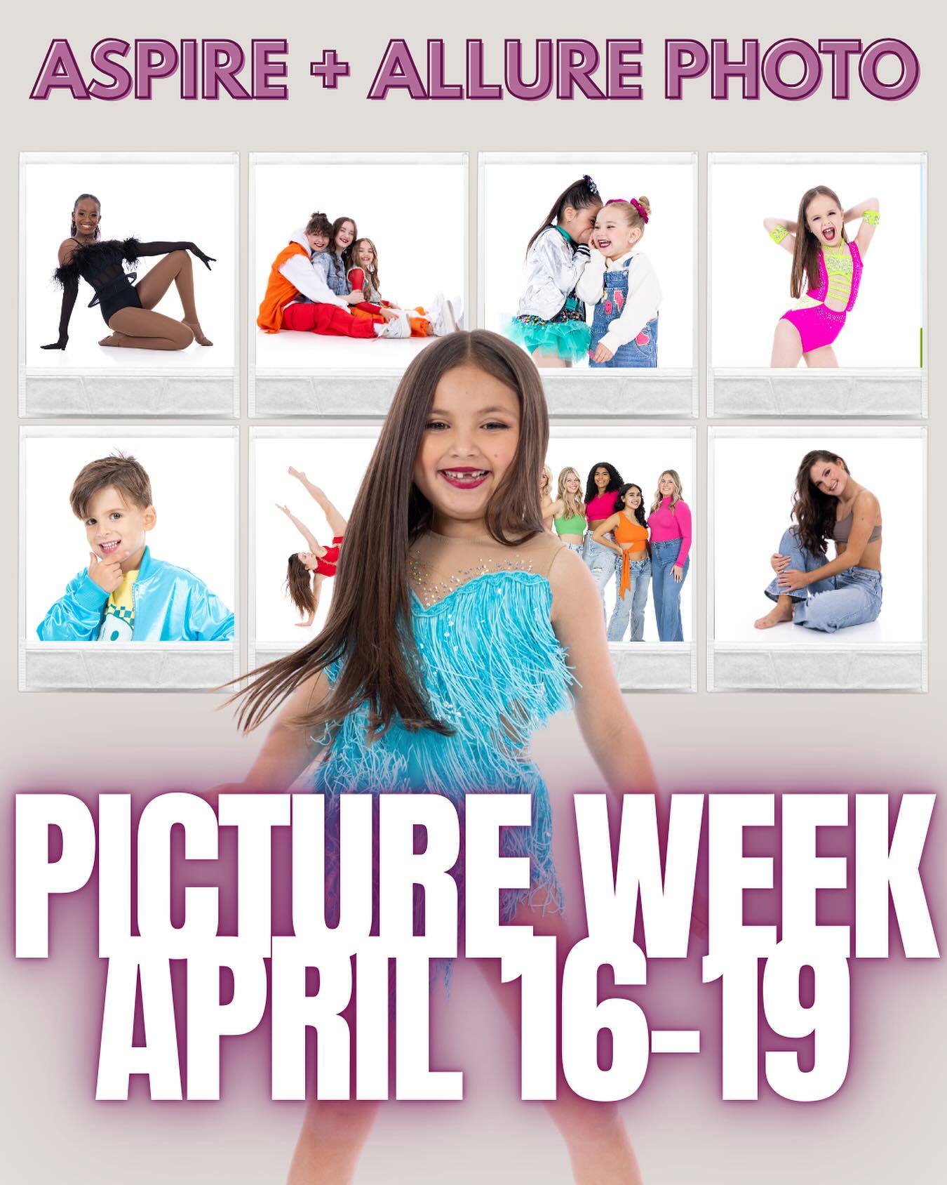 📸💃🩰We are getting SO excited for picture week next week with @allurephotoproject 🤗 Aspire Families- check your emails for more info on when your child has their picture day!
.
.
.
#pictureweek #allurephotoproject #dancestudio #dancepictures #photographer #photoweek #picturetime #aspirefamily #cantonga #ballgroundga #waleskaga