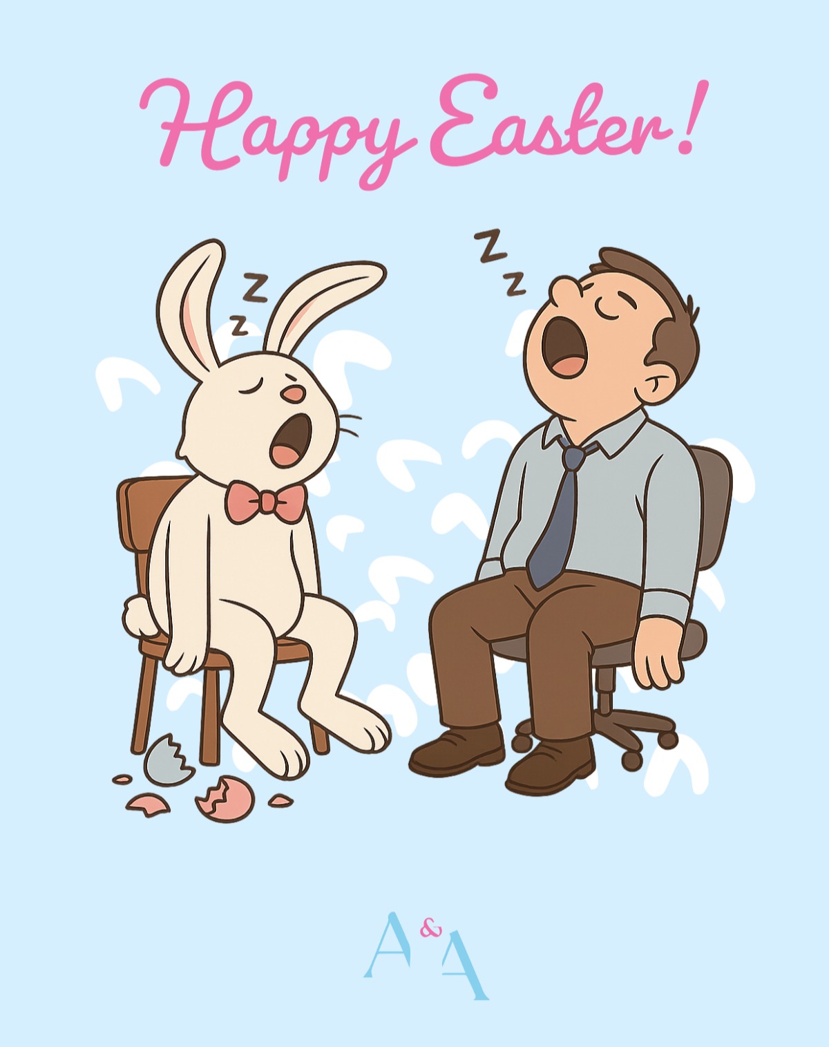Cracked eggs & Crunched numbers. Happy Easter from Abell & Advisors!