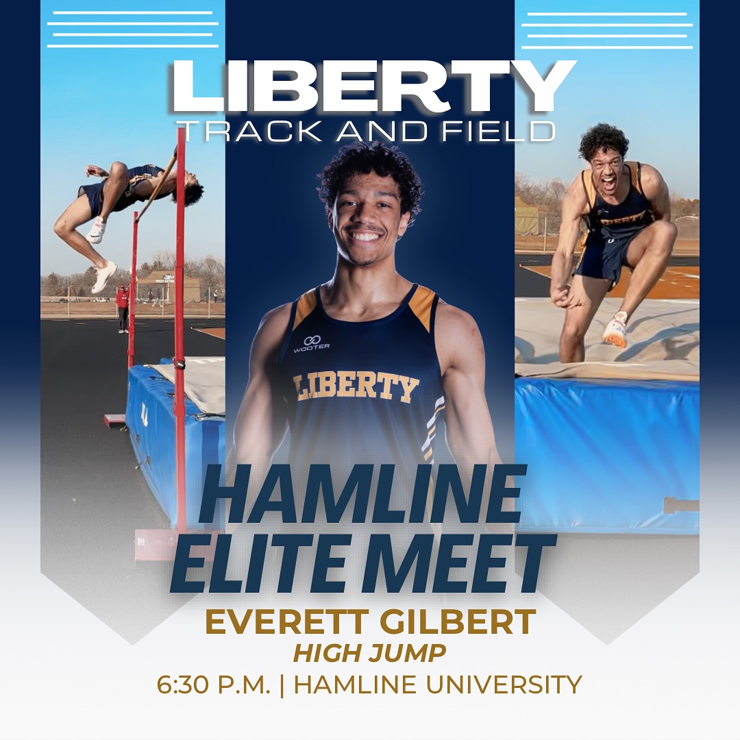 Breaking barriers and setting new standards. 🏅 Making history for Liberty Track & Field, senior Everett Gilbert becomes the first athlete from our program to qualify for the Hamline Elite Meet.
——
The Hamline Elite Meet brings together the best track and field athletes across the state of Minnesota, pooling the top marks from Class A, AA, and AAA to populate the field for each event.
Everett hasn’t just earned his spot, but he claims the top high jump seed with his state-leading mark of 6’ 8”.
——
Join us in cheering on our senior, we are so excited for this opportunity for him to showcase his hard work on such a stage.
——
#HighJump #HighSchoolTrackAndField #HamlineEliteMeet #HardWorkPaysOff #uncommitted