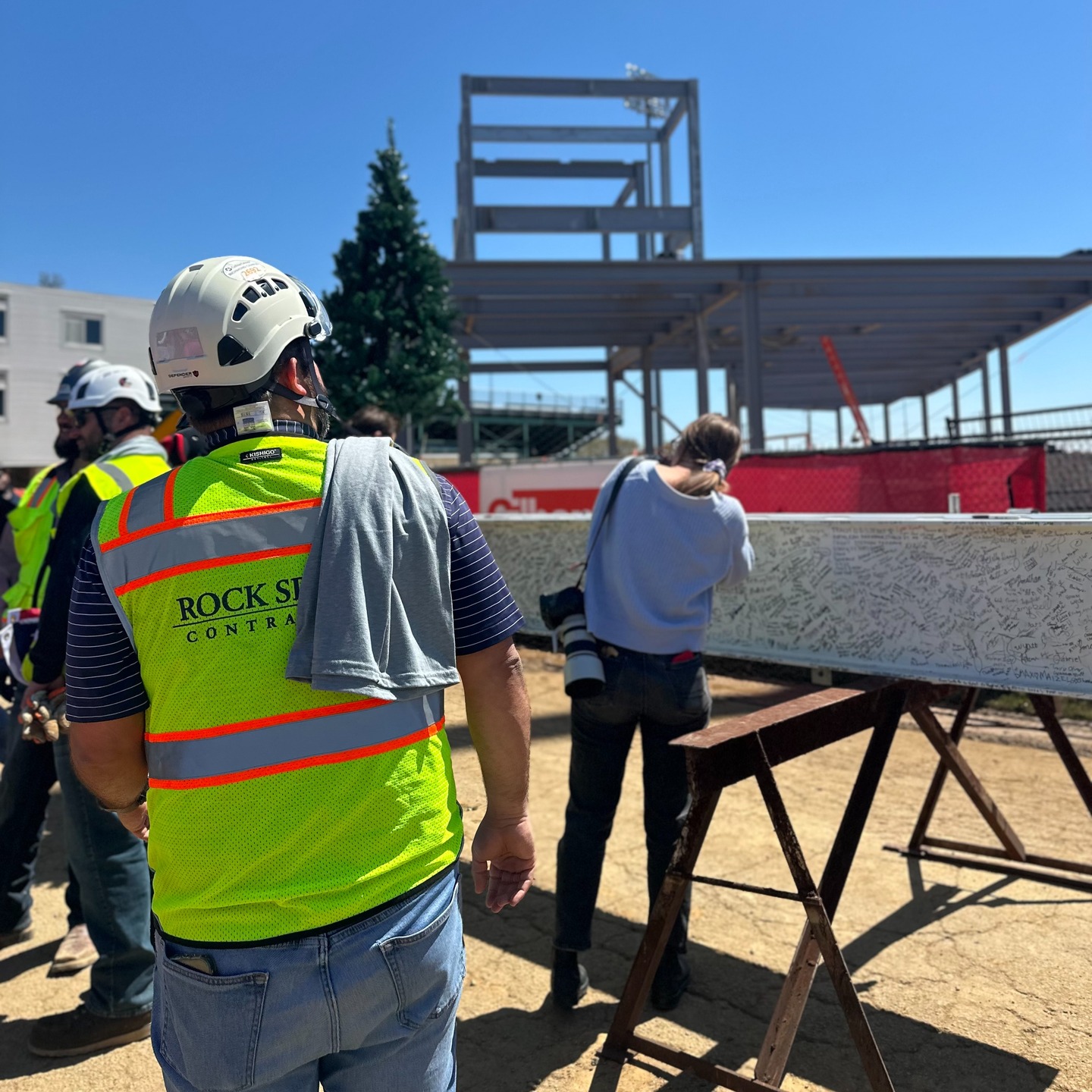 Topping out in Richmond, VA! Our team is so excited to be a partner to @gilbanebuilding for Carmax Stadium - home of the Flying Squirrels!
Our Richmond office is full of fans of the minor league baseball team so this project holds a lot of excitement for multiple reasons. Our work on this project includes interior and exterior framing, drywall, and specialty ceilings for the new stadium.
The topping out party is just the beginning - keep an eye out for more progress of the stadium throughout the summer 🐿