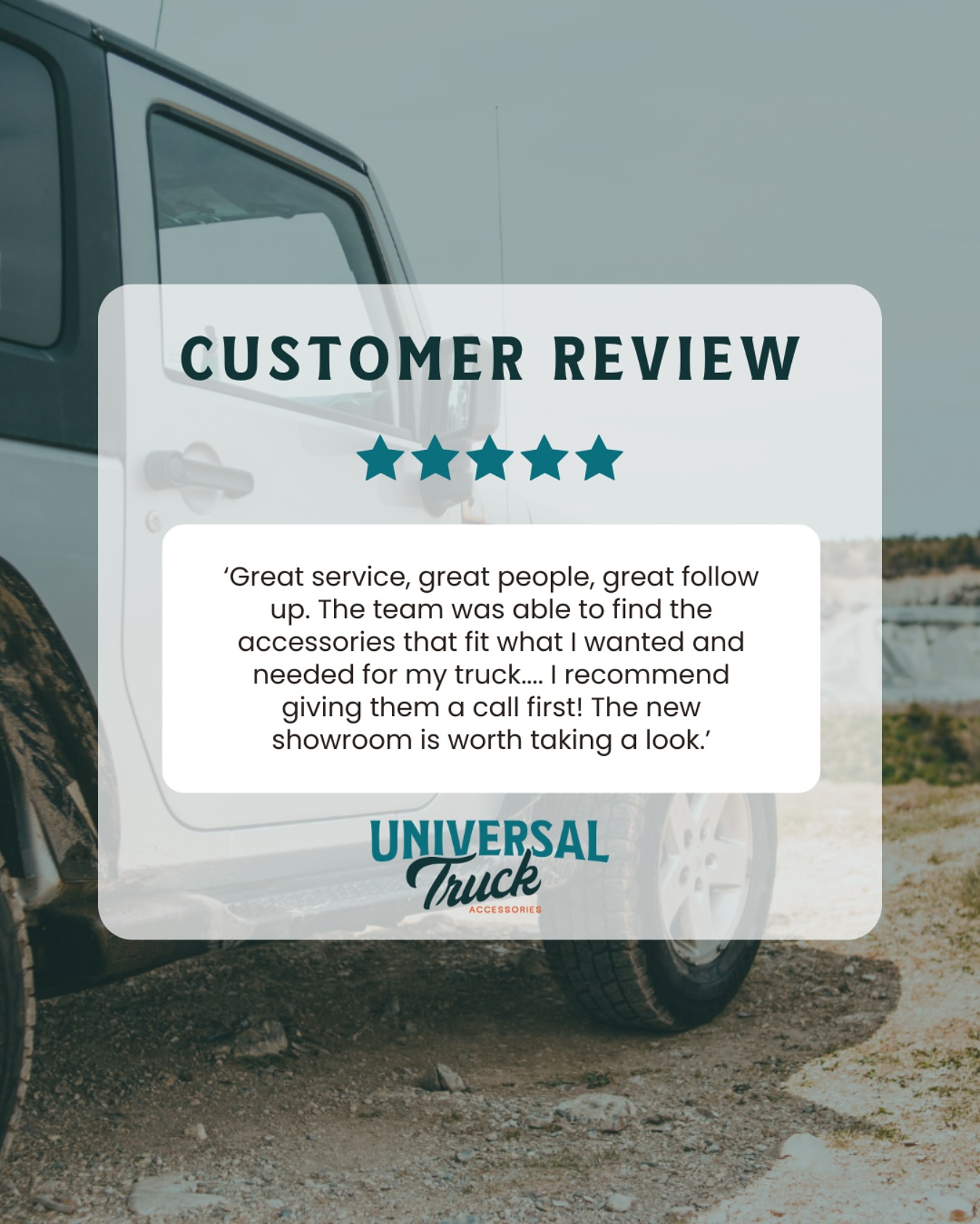 “Great service, great people, great follow up. The team was able to find the accessories that fit what I wanted and needed for my truck.... I recommend giving them a call first! The new showroom is worth taking a look.” ??
Shoutout to our amazing customers — we appreciate you!
Need gear for work or weekend life? We’ve got your back. ⚡️