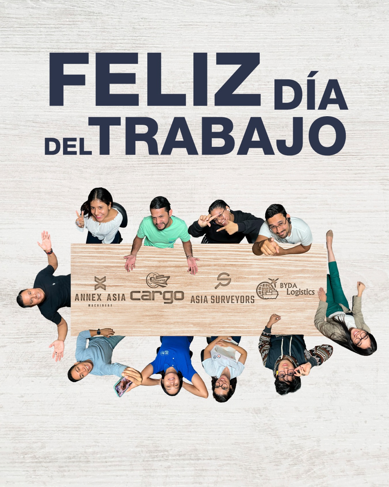 En nuestro grupo de trabajo, celebramos con orgullo, el esfuerzo y dedicación de cada trabajador que impulsa nuestro crecimiento y éxito. ¡Feliz Día del Trabajador a todos los que construyen un futuro mejor con su gran labor!
#annexasia #asiasurveyors #cargows #bydalogistics