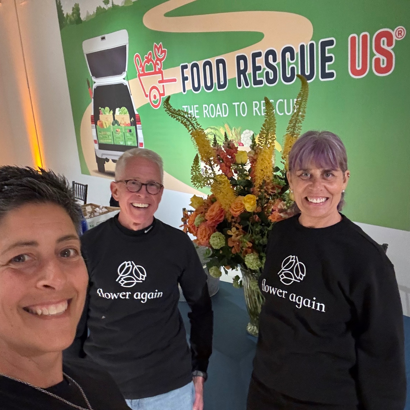 What's better than FOOD RESCUE US partnering with FLOWER AGAIN? We share a common goal of rescuing items that have a second life and bringing hope & healing to those who could use it. We were delighted to pick up these florals designed by @ruthridgewaydesigns from the Food Rescue US Gala last night, repurpose them and deliver to senior living facilities who were celebrating 🌸MOTHER'S DAY🌸. These beauties went to residents at Malta House, Rippowam Manor, Wormser Congregate and Willard Manor. Thank you to everyone who helped make it all possible. @foodrescueus @familycenters @ruthridgewaydesigns