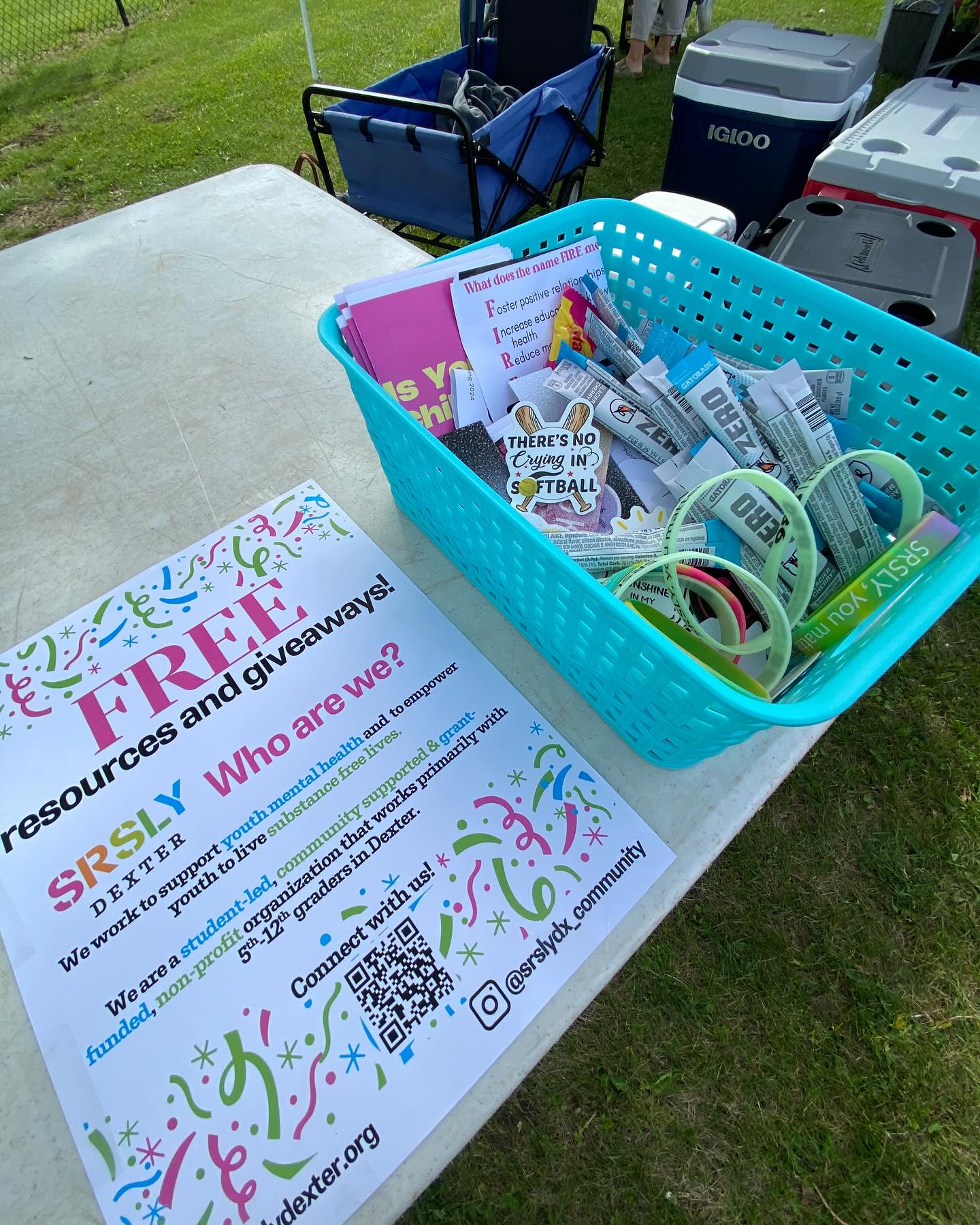 Softball, sunshine, and self-care! ๐ฅ โ๏ธ
We had a blast yesterday cheering on DHS varsity and handing out mental health goodies.๐