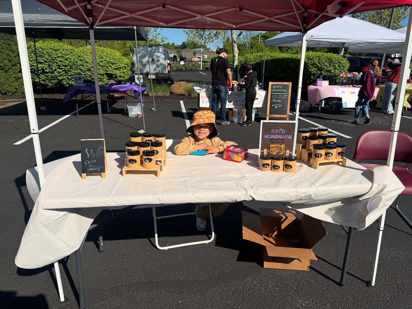 🚨 Just 1 more day until the big day! 🚨
Come support our young entrepreneurs at the Children’s Business Fair! 🎉
🟤 Try Kai’s delicious homemade peanut butter
✨ Grab some fun stickers from StickeyZ
🧵 Check out paracord bracelets from Henry’s Homemade Goods