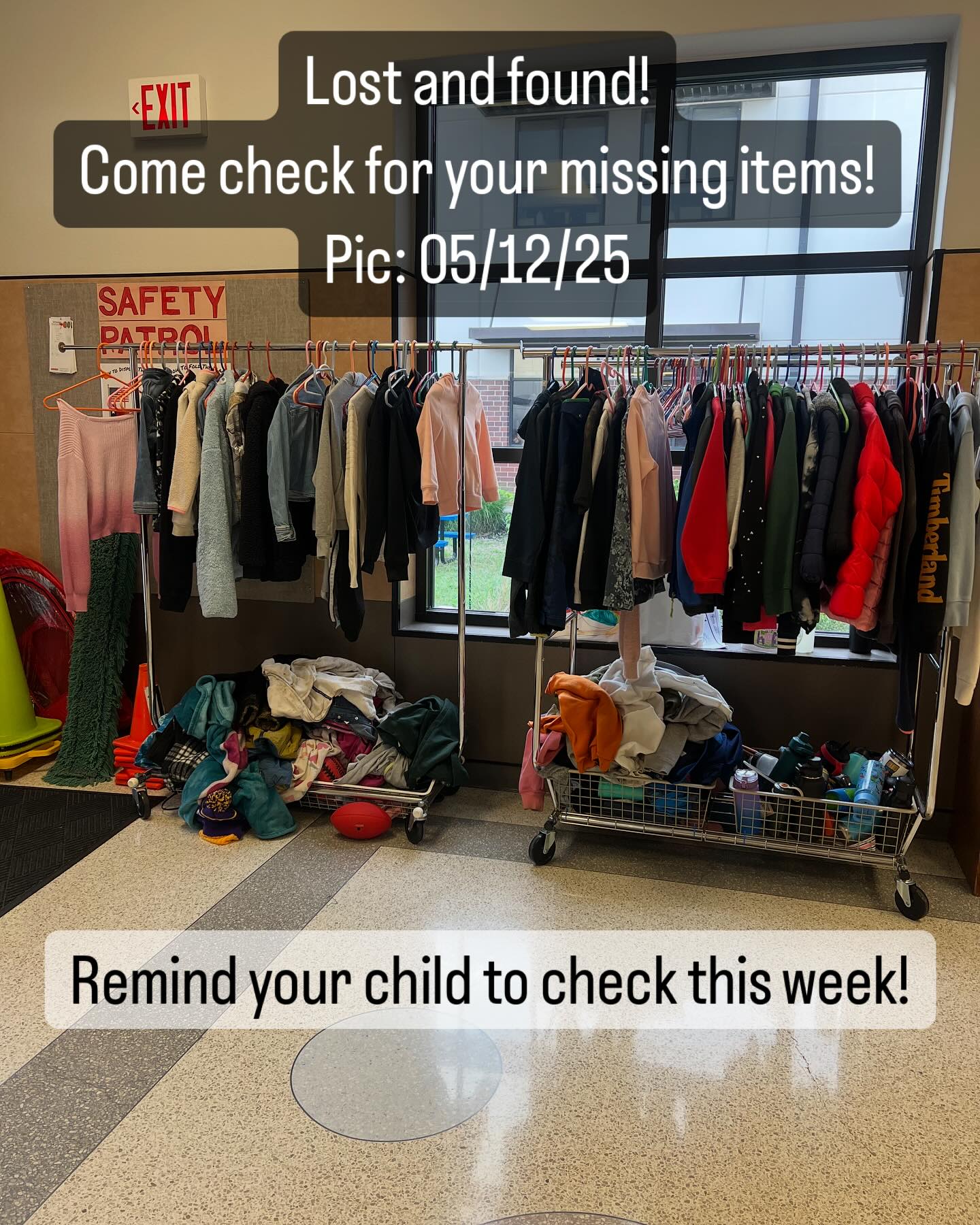 Lost and Found Items! Come see if you can find the missing jacket or cup!
#tvepta