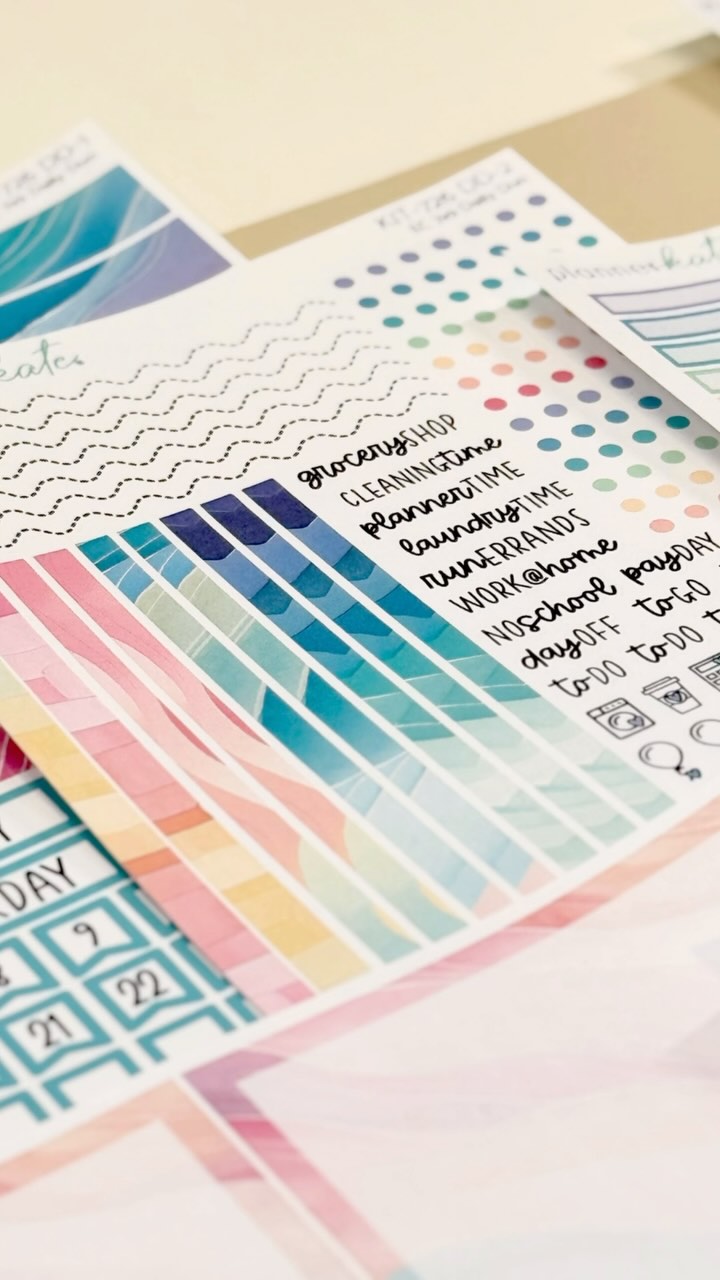 Rainbow kit coming in hot for all you @erincondren #dailyduo #lifeplanner users ! 🩷❤️🧡💛💚🩵💙💜