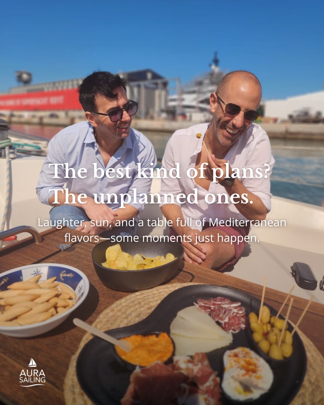 ?? Sometimes the most memorable days are the ones no one expected.
A few friends, the sea breeze, and a table that tastes like the Mediterranean.
That’s AURA — come aboard and let the good things happen naturally.
? Book your sail at aurasailingbarcelona.com
? Small groups | Great views | Aperitivos & drinks
?? A veces, los mejores días son los que no estaban en la agenda.
Unos amigos, la brisa del mar y una picada que sabe a Mediterráneo.
Así es AURA: sube a bordo y deja que lo bueno pase solo.
? Reserva tu paseo en aurasailingbarcelona.com
? Grupos reducidos | Vistas únicas | Aperitivos & bebidas
#auraexperience #aurasailing #barcelonasailing #momentosmediterráneos #paseoenvelero #visitbarcelona #experienciasúnicas #slowmoments #sailinglife