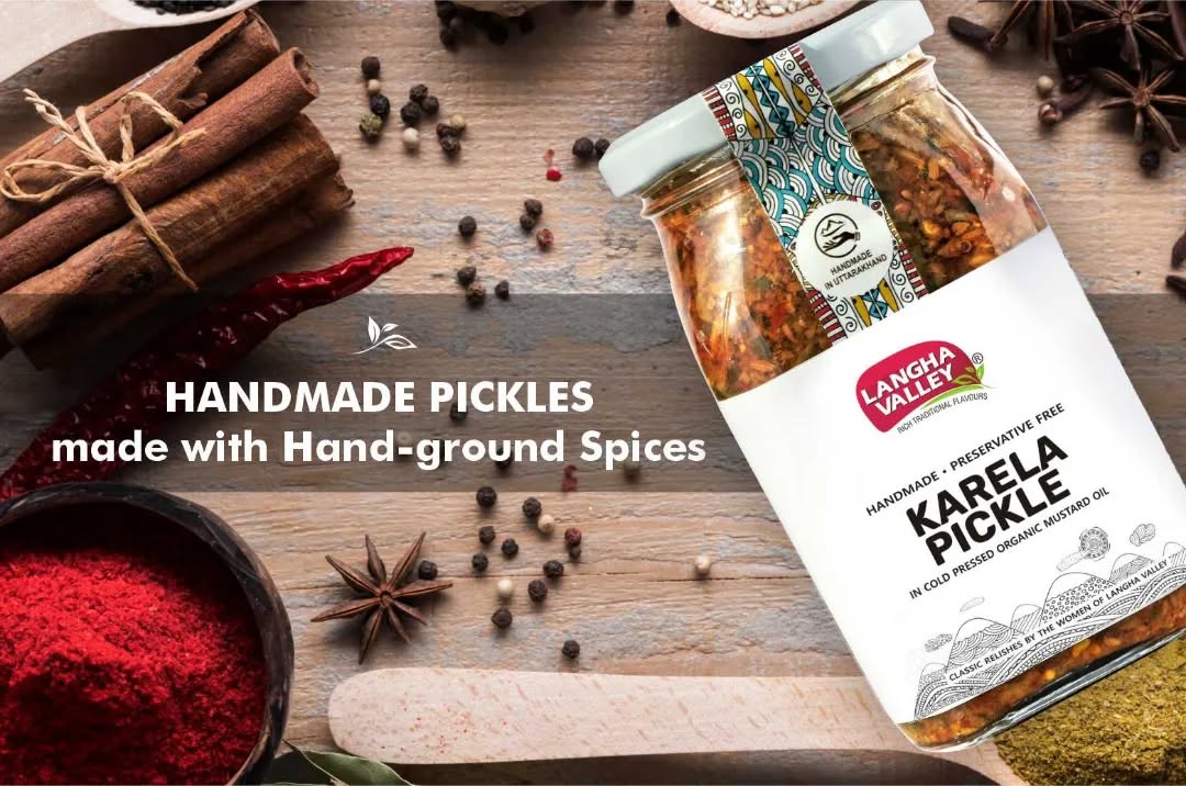 Bitter meets bold!
Discover the bold and unique taste of our Karela Pickle, where bitter gourd is perfectly spiced and preserved to create a tangy, savory delight. This traditional Indian pickle transforms everyday meals with its rich flavors and healthful twist. Ideal for those who crave something different, it’s a true treat for the palate—bitter, spicy, and incredibly delicious!
👉 Craving a bold bite? Grab your jar now at : www.langhavalley.com
#KarelaPickle #LanghaValley #IndianPickles #PickleLove #HandmadePickles #HealthyEating #SpicyAndSavory #BitterIsBetter #PreservativeFree #HomegrownGoodness #DesiFlavors #TraditionalTaste #SmallBatchPickles #ArtisanalPickles #PicklePerfection