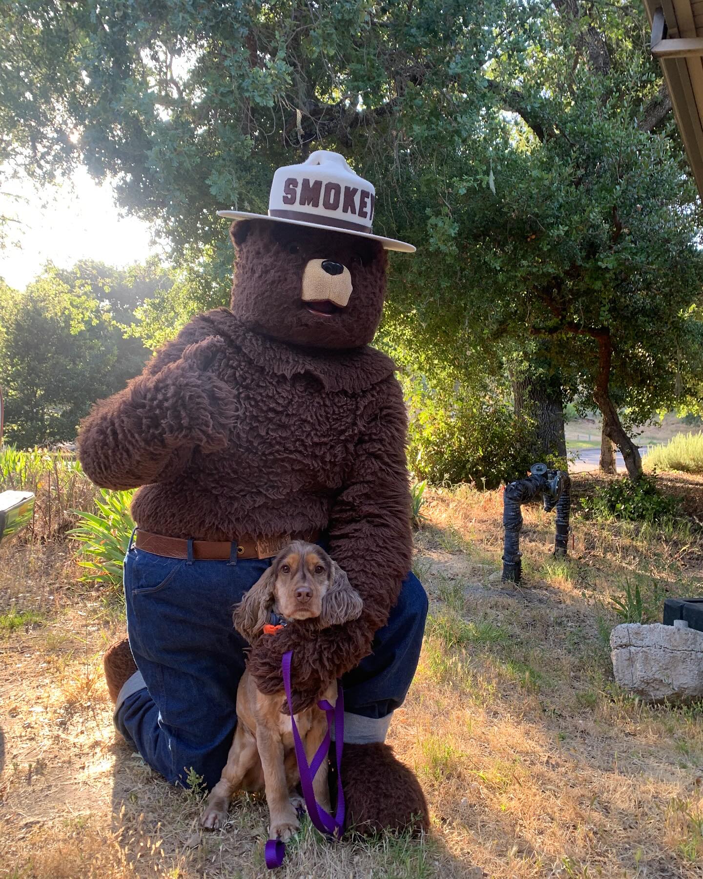 Really Minnow!! You are supposed to be educating the folks about Quagga, Zebra and Golden mussels, not shmoozing with Smokey the Bear!