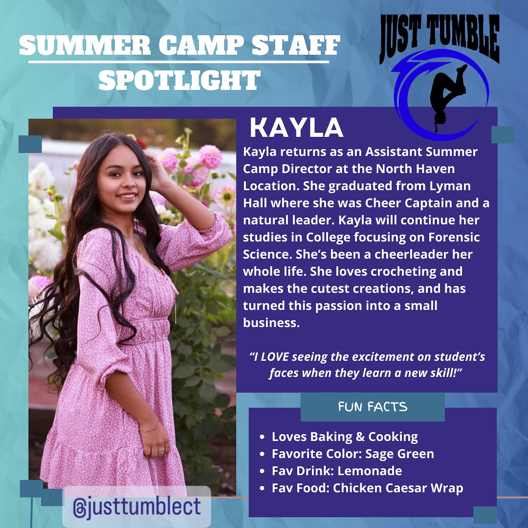 At Just Tumble, our accomplished staff doesn’t just teach tumbling, they are positive roll models to young students. #summercamp #summercamps #camp #camps #summer #tumble #tumbling #learntocheer #cheer #cheerleading #acro #dance #ninja #sportsconditioning #backhandspring #backwalkover