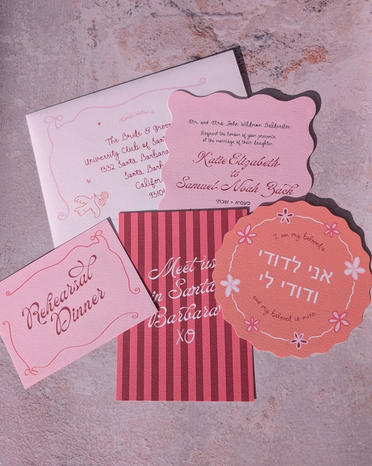 For Katie + Sam who celebrated in Santa Barbara over the weekend.
I can't wait to share more from on-the-day soon — Such a fun, playful set with a touch of whimsy.
Shout out to the Brides sister Lauren who was a complete gem to work with throughout!
🩷🌶️