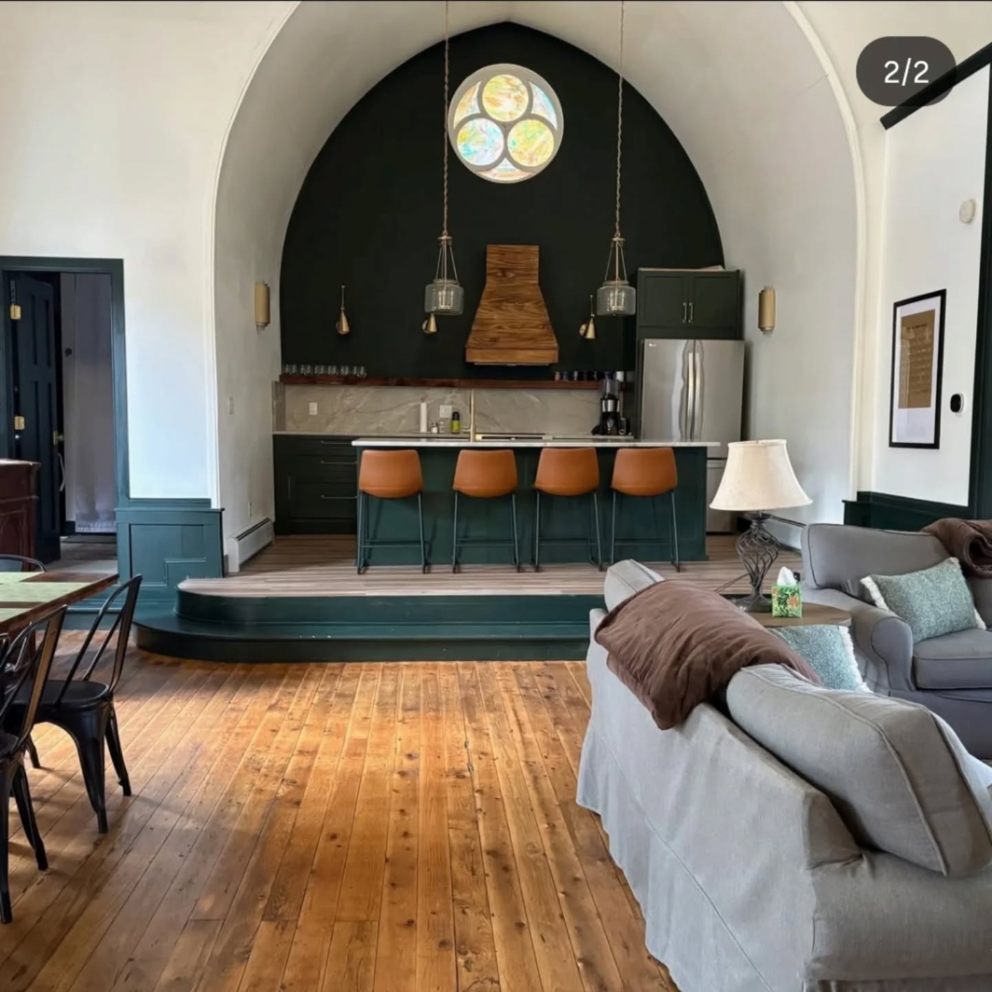 So happy for the @thesanctuaryadk for finalizing their incredible kitchen. We designed and rebuilt this incredible 1890s church in Wevertown last winter and their finishing touches have made this home truly remarkable. Congratulations!