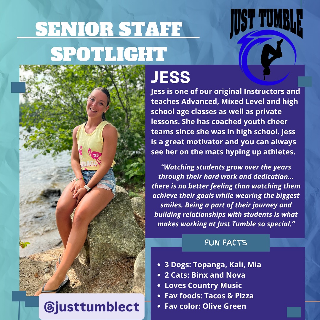 Our top notch, experienced staff is here to help you achieve all of your goals. With the consistency of classes, camps, clinics and private lessons, you can master all of your skills. #tumble #tumbling #tumblers #gymnastics #acro #dance #summercamps #summercamp #summer #camp #ninja #sportsconditioning #kidsfitness #activities #activitiesforkids