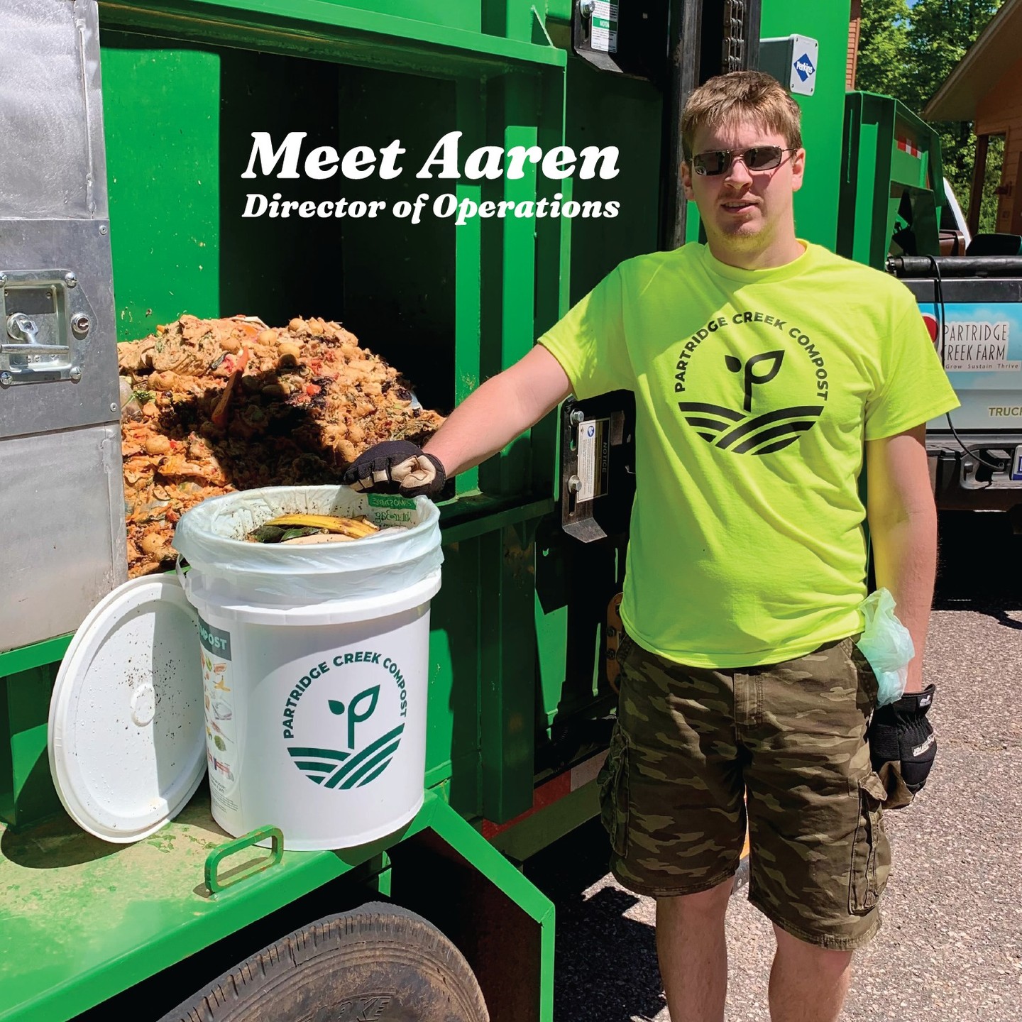 Allow us to introduce our Operations Director and Godfather of Composting, Aaren! WAYYY back in 2016 while working @partridgecreekfarm, Aaren introduced vermicomposting as a way of building nutritious soil while garnering himself an abundance of healthy fishing worms. Fast forward to 2025, and SHAZAM! We have hundreds of residents, restaurants, coffee shops, bakeries, schools, and organizations all onboard the Bucket Brigade for curbside composting service! Is it a stretch to say Aaren has profoundly influenced our local food system in Marquette? We think not! #meettheteam #compost #sustainability #zerowaste #foodwaste #sustainableliving #upperpeninsula