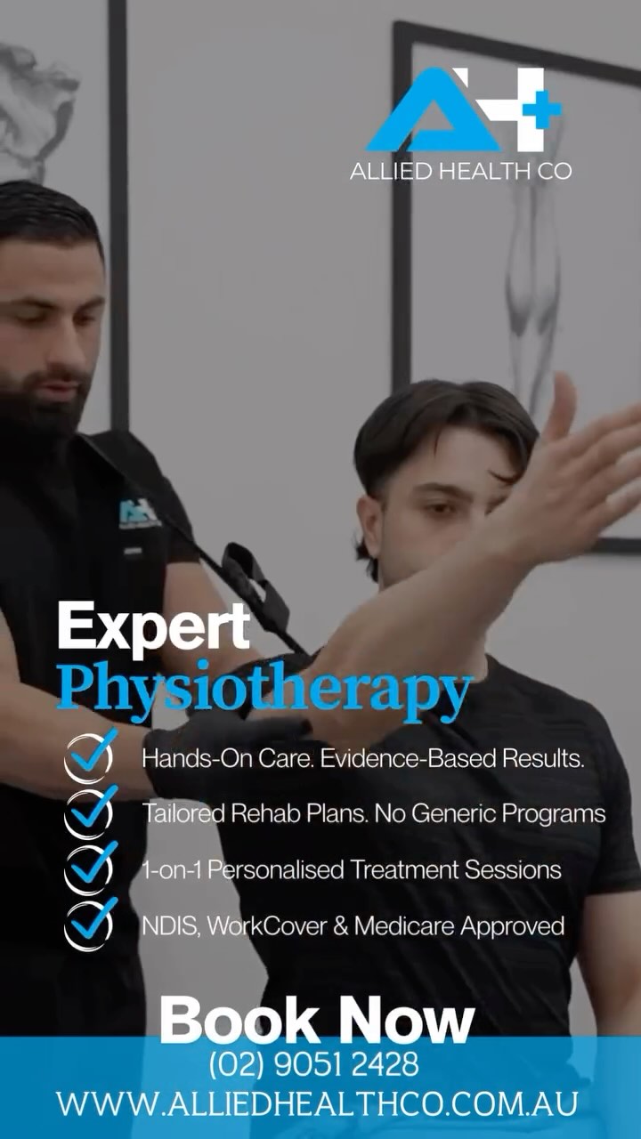 Expert Physiotherapy That Delivers Results
Looking for real, lasting relief from pain or injury? At Allied Health Co, our 1-on-1 physiotherapy sessions are 100% tailored to you – no generic programs, no rushed consults.
✔️ Hands-on, evidence-based care
✔️ Personalised rehab plans
✔️ NDIS, WorkCover & Medicare approved
✔️ Complimentary Recovery Zone
📍 HQ Gregory Hills 2557
🖥️ Book online: www.alliedhealthco.com.au
📞 (02) 9051 2428
✨ Take control of your recovery – the right way.
#Physiotherapy #GregoryHills #AlliedHealthCo #NDIS #WorkCover #PainRelief #InjuryRehab #MovementIsMedicine #PhysioClinic #EvidenceBasedCare #HandsOnTherapy #SydneyHealth #PersonalisedCare #BackPain #SportsInjury #GetMoving #AlliedHealth