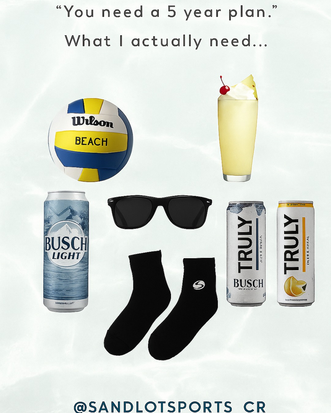 Summer plans include: 🏐🍹🕶️