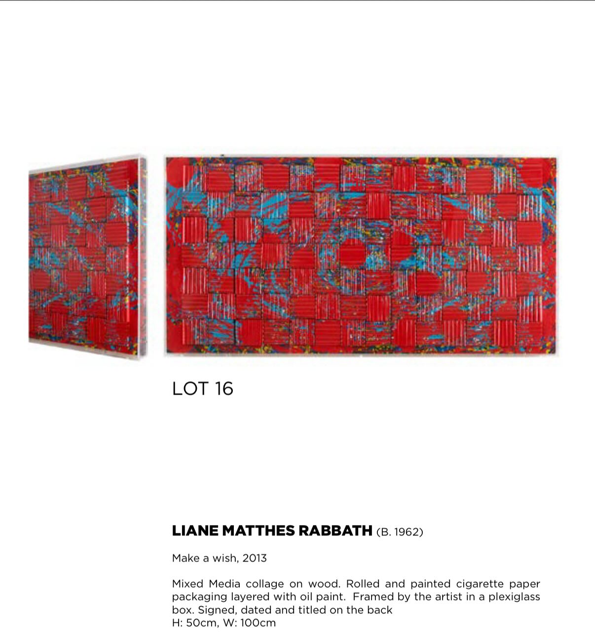 Heureuse de participer à l’Art Collector’s Fundraising Auction organisée par la Happy Childhood Foundation Lebanon.
Quand l’art rencontre la générosité : soutenez la Happy Childhood Foundation en acquérant une œuvre qui a du cœur autant que du sens.
I’m honored to participate in the Art Collector’s Fundraising Auction organized by the Happy Childhood Foundation Lebanon.
When art meets generosity: support the Happy Childhood Foundation by acquiring a work that has as much heart as meaning.
HAPPY CHILDHOOD FOUNDATION LEBANON
cordially invites you to a
COCKTAIL RECEPTION
on the occasion of its
Art Collector’s FUNDRAISING AUCTION
🗓️Date:
Saturday 21 June, 5:00-8:00pm.
📍Venue:
Arcache Auction. Naoum Labaki str. Comair bdg. Sin el Fil. Horch Tabet. Beirut
Online Bidding starts:
21 June at 11:00am
Live Bidding starts:
23 June at 6:00pm
Preview:
21-22 June from 11:00am to 5:00pm
VIEW CATALOGUE:
http://bit.ly/3ZjhITO
REGISTER TO BID: bid.arcacheauction.com
The event is supported by ARCACHE AUCTION
Join us to support a cause that matters and be many to share😊