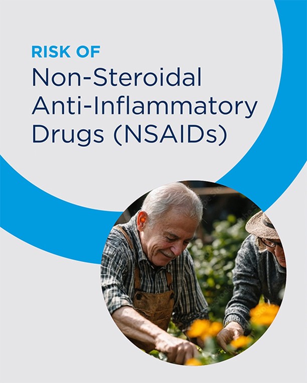 Even though pain relievers like ibuprofen, naproxen, and other non-steroidal anti-inflammatory drugs (NSAIDs) are available over the counter, they can still pose serious health risks. Here's what you should know about common concerns and cautions with NSAIDs (other than aspirin). Have questions about NSAIDs? Speak with our pharmacist to learn more! #OTC #PainRelief