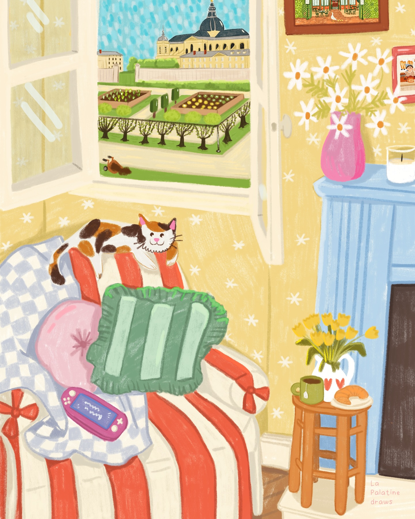 ☀️ Fenêtre sur…. potager du roi ! 🌱 Un lieu incroyable de la ville où j’adore me promener. Je vous conseille d’y aller pendant les JEP car il y a toujours des visites guidées passionnantes 😍 #lapalatinedraws #lapalatine #lapalatineboutique #lepotagerduroi #versaillesmaville #versailles