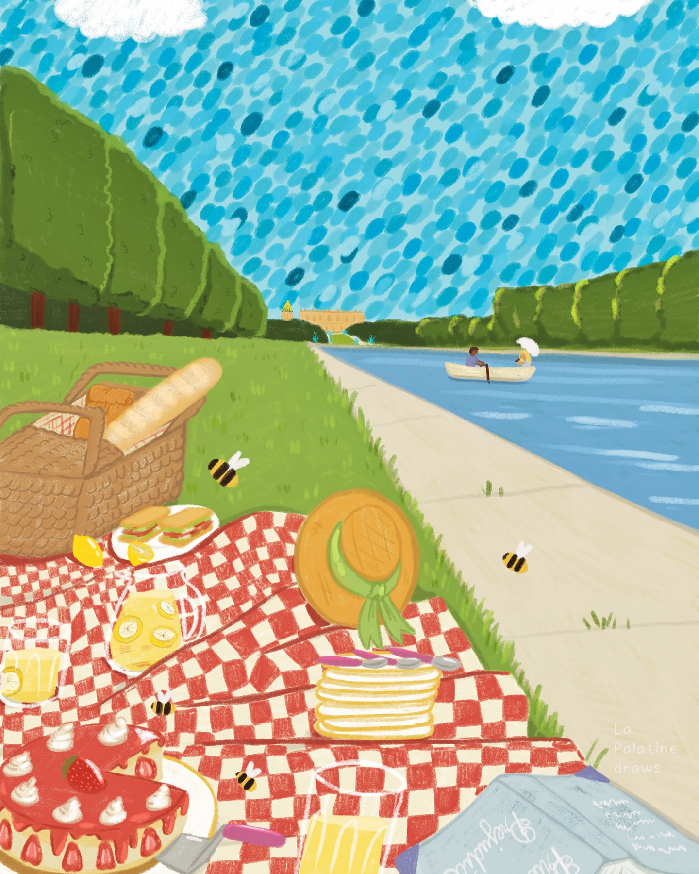 ✨🪴 La Palatine boutique est ouverte avec la collection de l’été ! 💻
Retrouvez des lieux emblématiques de Versailles au fil de l’été en format affiches A4 et cartes A5 pour décorer chez vous ou les envoyer à vos proches 🥰
🤩 🖼️ Des grandes versions A3 déjà encadrées sont disponibles chez @coolbeans.versailles mais attention il n’y a qu’un seul exemplaire en grand format disponible par illustration !
#coolbeans #versailles #lapalatinedraws #lapalatine #lapalatineboutique #versaillesmaville #versaillesgardens #grandcanal #summertime #picnic #picnicinthepark
