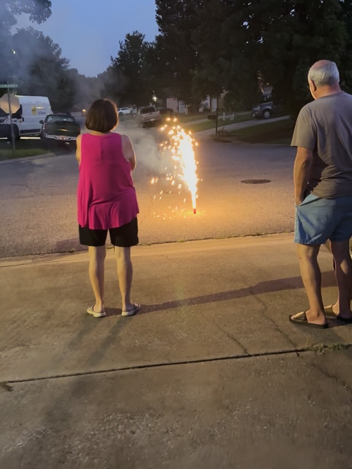 if Sadie could crawl inside of my soul during fireworks, she would do it.