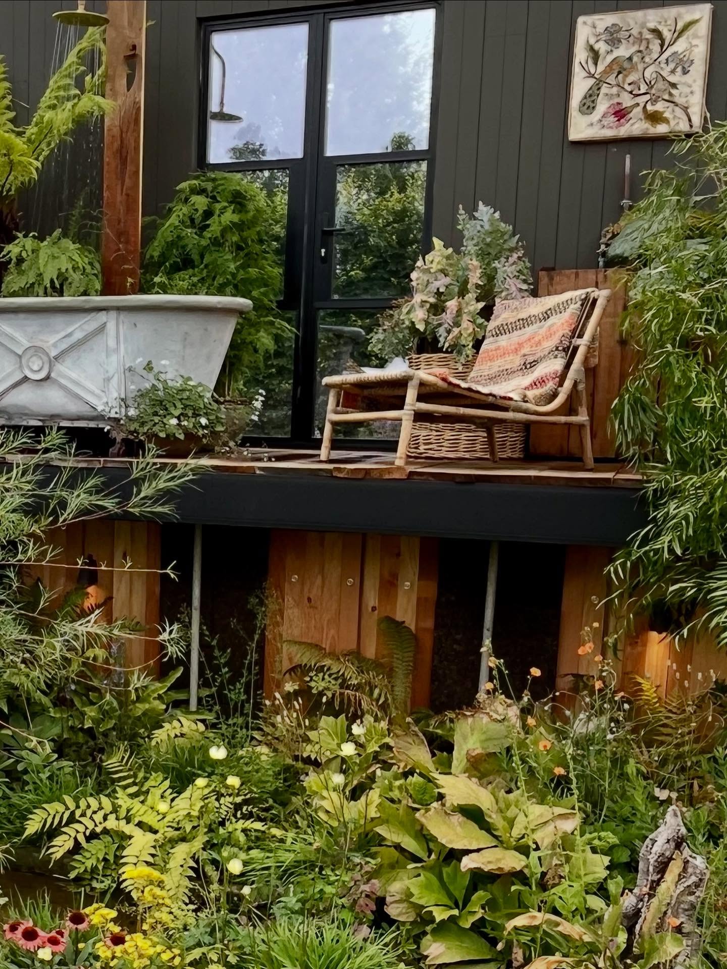 Super proud of our friends Michael Lote & Nadine Charlton for creating the absolutely glorious One Element feature garden at the RHS Hampton Court Garden Festival. This exquisitely detailed and curated triumph shows us how grey water can be used effectively, and is packed with achingly beautiful reclaimed and repurposed materials and furniture. The relaxed planting is superb, and includes a particularly noteworthy and unusual Salix rosmarinifolia.
Massive congratulations to @mjlgardendesign and @homespringgardens for a beautiful and thought provoking garden, created at very short notice and just weeks after their work at Chelsea.
This is a very special garden.
#perfectlyimperfect #showgarden #rhsgarden #featuregarden #greywater #sustainable #gardendesign #gardendesigners #rhshamptoncourt