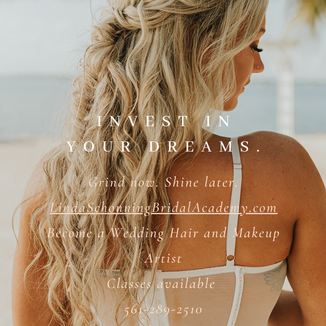 🎓 Big News!
Linda Schonning Bridal Academy is now booking classes for July 2025
If you've ever dreamed of becoming a bridal hair and makeup artist — this is your moment. 🌿
What you’ll learn:
💍 Bridal styling that lasts in Keys humidity
🎓 Hands-on training with me, Linda
🌸 Insider wedding business tips
🌟 Opportunity to join my team after graduation!
📍 LindaSchonningBridalAcademy.com
📞 561-289-2510
✨ DM me to grab your seat today!
#BridalAcademy #FloridaKeysWeddings #LindaSchonning #BridalHair #MakeupArtistTraining
