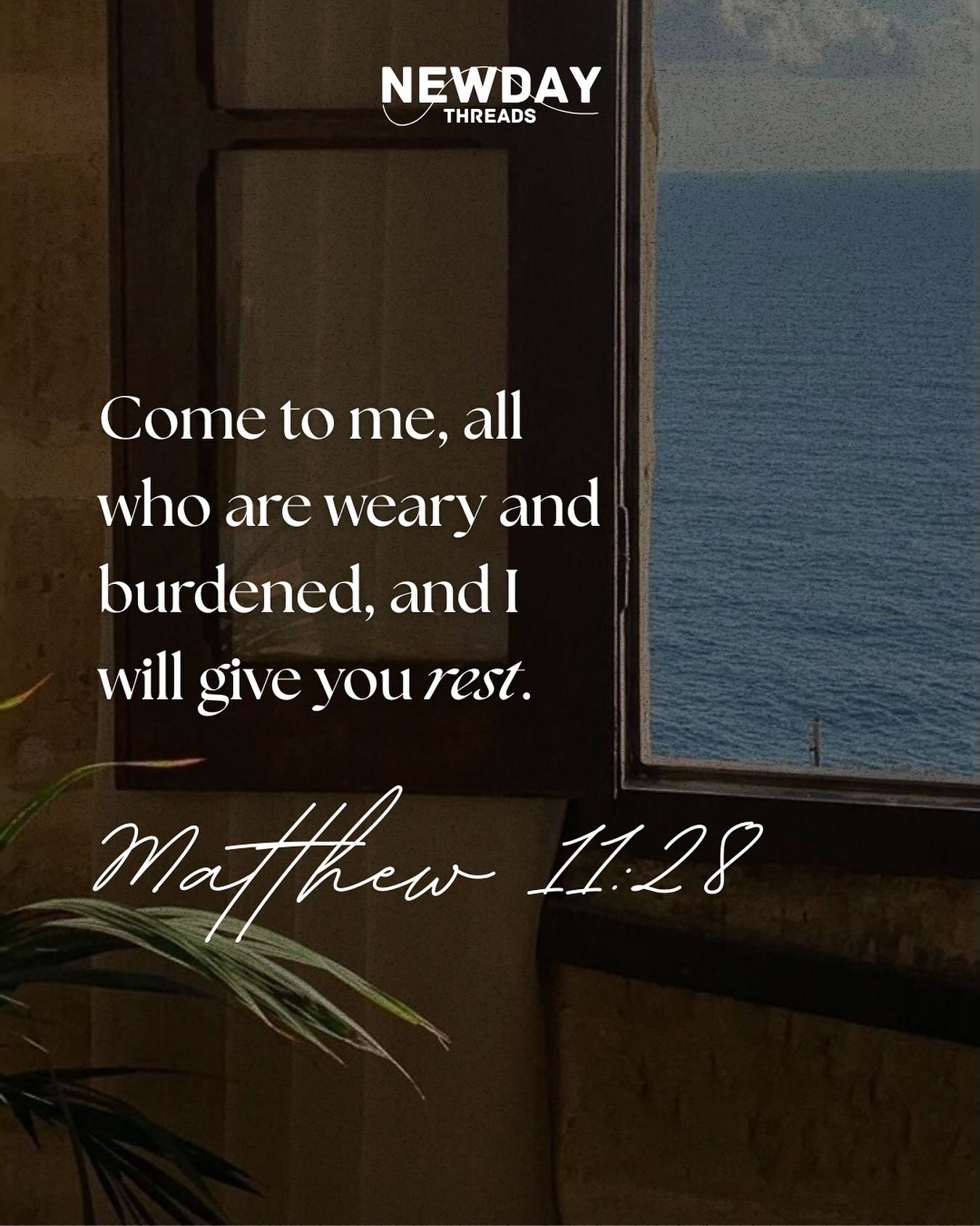 Matthew 11:28
Peace doesn