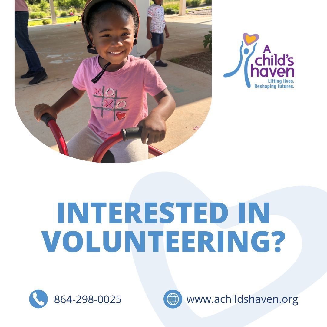 ? Want to Make a Difference in a Child’s Life? ?
We’re looking for compassionate, dedicated volunteers to join us at A Child’s Haven!
Whether you're helping in the classroom, supporting special events, or just lending a helping hand, your time and heart can make a lasting impact on the children and families we serve.
No special experience needed, just a willingness to show up and care.
Interested in volunteering? Message Rebekah Muhilly at rebekahm@achildshaven.org or visit https://www.achildshaven.org/volunteer to learn more and apply today!
Not able to volunteer right now, but still want to make an impact?
You can help by making a donation; every gift supports healing and hope.
Use this link to donate today: https://form-renderer-app.donorperfect.io/give/a-childs-haven/basic-online-gift
Together, we can build brighter futures.
