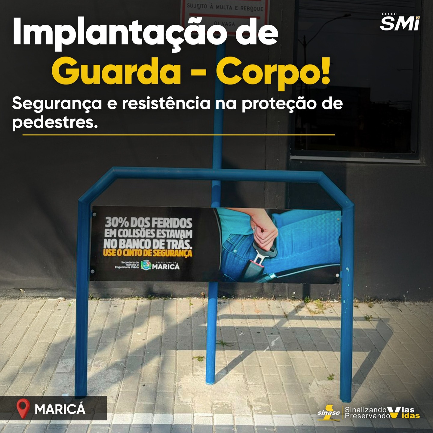 🔶 A SINASC executou a implantação de guarda-corpos para pedestres no município de Maricá (RJ), reforçando a segurança em áreas de circulação urbana e a organização do fluxo de pedestres.
Os guarda-corpos, também chamados de protetores de pedestres, atuam como barreiras físicas para conter e direcionar o deslocamento, evitando o acesso a zonas de risco e o contato direto com o tráfego veicular.
Com essa entrega, a SINASC reafirma seu compromisso com a engenharia de sinalização e a segurança viária, contribuindo para um ambiente urbano mais seguro e eficiente.
Os guarda-corpos utilizados neste projeto estão disponíveis para comercialização pela ICDVias.com.br, parceira no fornecimento de soluções para infraestrutura viária.
⠀
#SINASC #SegurançaViária #icdvias #EngenhariaDeTrânsito #Maricá #MobilidadeSegura #ProtetorDePedestres