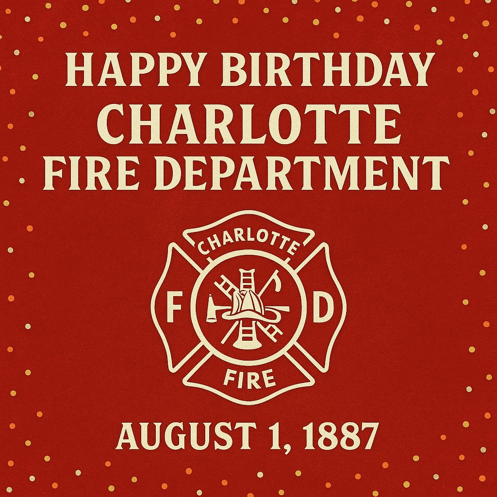 🎉🔥 Happy Birthday, Charlotte Fire Department! 🔥🎉
August 1, 1887 – A legacy was born.
Today we’re celebrating 138 years of courage, commitment, and community. On this day in 1887, Charlotte officially established a paid fire department, transitioning from a volunteer system to a fully staffed force—led by its first Fire Chief, W.H. Griffith.
🚨 What changed that day?
✅ Full-time firefighters hired
✅ Fire Station No. 1 built on East Trade Street
✅ Modern equipment + Gamewell alarm system added
✅ A new era of public safety began
From hand-pulled hose carts to a fleet of cutting-edge apparatus, CFD has come a long way—and it all started right here, 138 years ago today.
👏 Join us in honoring the brave men and women—past and present—who’ve answered the call since 1887.
#CharlotteFire #CLTFireHistory #CFDBirthday #Since1887 #QueenCityPride #PublicSafetyPioneers #FireDepartmentStrong #HonorServeEducate #cltfiremuseum #firefightingheritage #fire #firedepartment