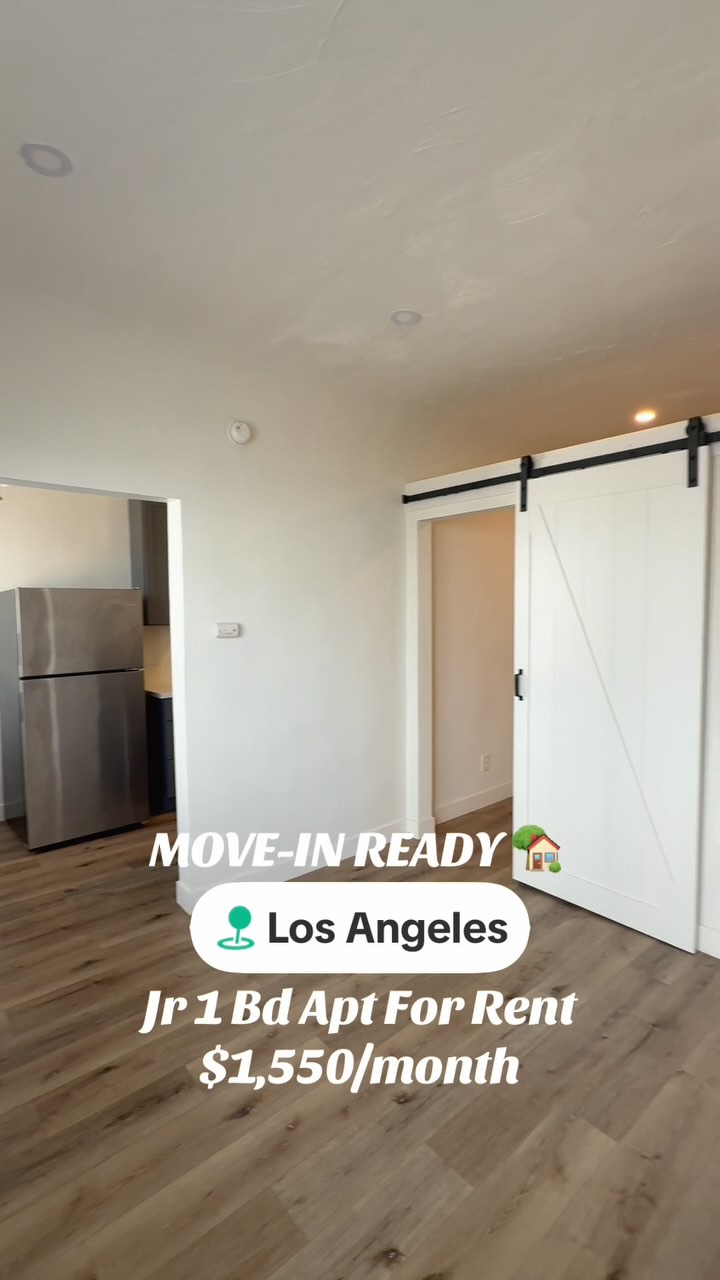 437 N Ardmore Ave?Jr 1 Bedroom For Rent - 1st floor unit with large windows and spacious kitchen. Charming, barnyard style bedroom door slides open and close- adding character and privacy to the open floor plan ? Dm us for an in person tour or application details!
.
.
.
.
#alpinelaproperties #apartmenttherapy #apartmentforrent #studioapartmentdesign #studioapartmentliving #losangelesapartments #1bedroomapartment #moderndesign #affordableapartments #newlyremodeled #apartmenttour #forrent #moveinready #openfloorplan #fyp