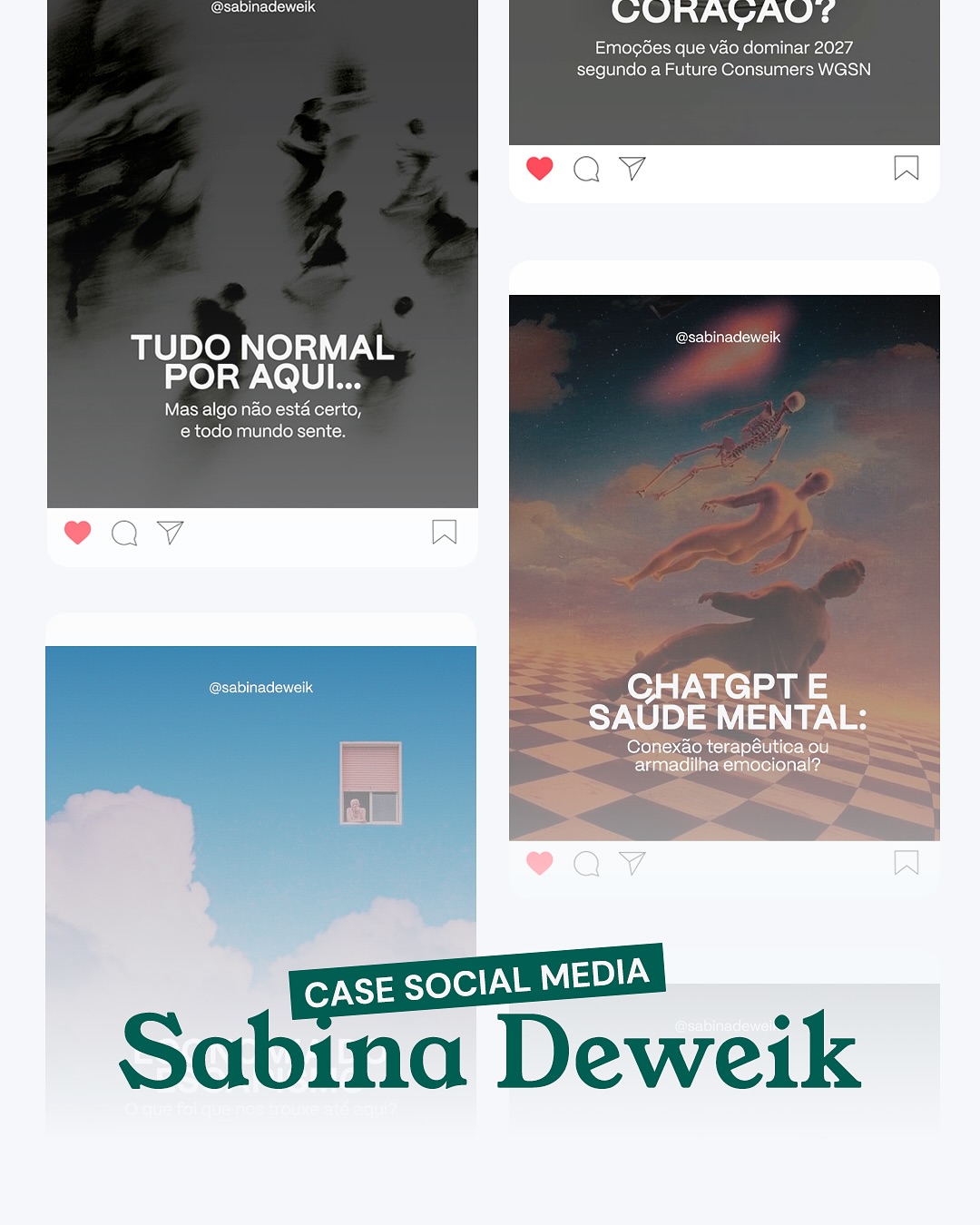 Tem post que conecta. Tem carrossel que vira conversa.
E com a @sabina.deweik, foi exatamente assim. 💬✨
A gente mergulhou no universo da marca, entendeu a voz, o público, e traduziu tudo em conteúdos que geram identificação de verdade.
Os resultados? Engajamento lá em cima e muita troca boa na timeline. 💡
Desliza para ver os carrosséis que fizeram a diferença.
#kiron #agenciakiron #emailmkt #marketing#Transformação#kiron #agenciakiron #emailmkt #marketing#branding#comunicacao #marcas#novidades