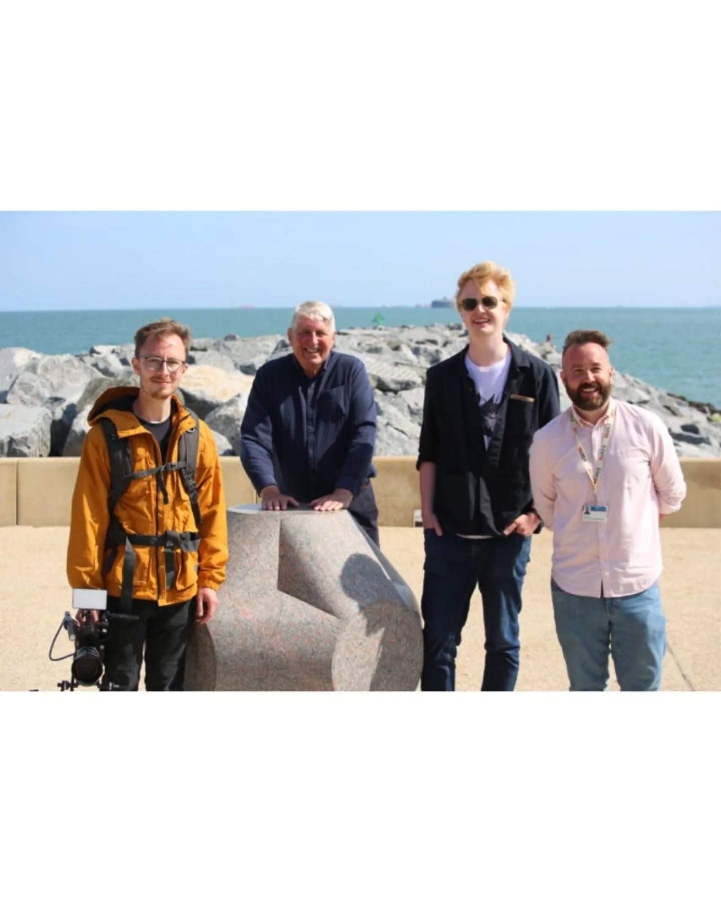 The new Marker Revealed! ✨
Fifty years ago, John Maine RA created a series of sculptures marking the seafront of Southsea. Fifty years later, Portsmouth City Council asked him to return to the project, to create a new marker on the rebuilt seafront.
We were made up to meet John, and speak to him about his works. Our film about this new installation is showing on the Big Screen in Guildhall Square this week!
The Portsmouth Marker 2025 was commissioned by Portsmouth City Council, funded through support from Arts Council England.
Huge thanks to Harry Scott for bringing us on board with this project.
Design on the last slide by @misterames
@aceagrams
@portsmouthcitycouncil
@bigscreenports
